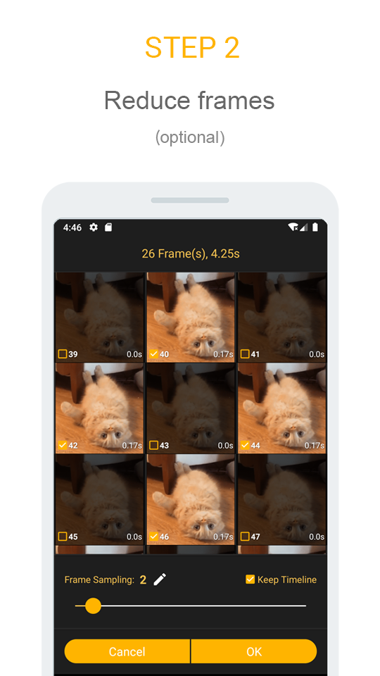اسکرین شات 5 برنامه Gif mini: GIF Editor