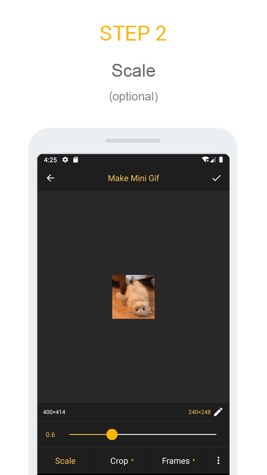 اسکرین شات 3 برنامه Gif mini: GIF Editor