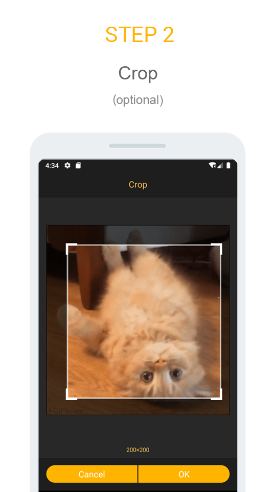 اسکرین شات 4 برنامه Gif mini: GIF Editor