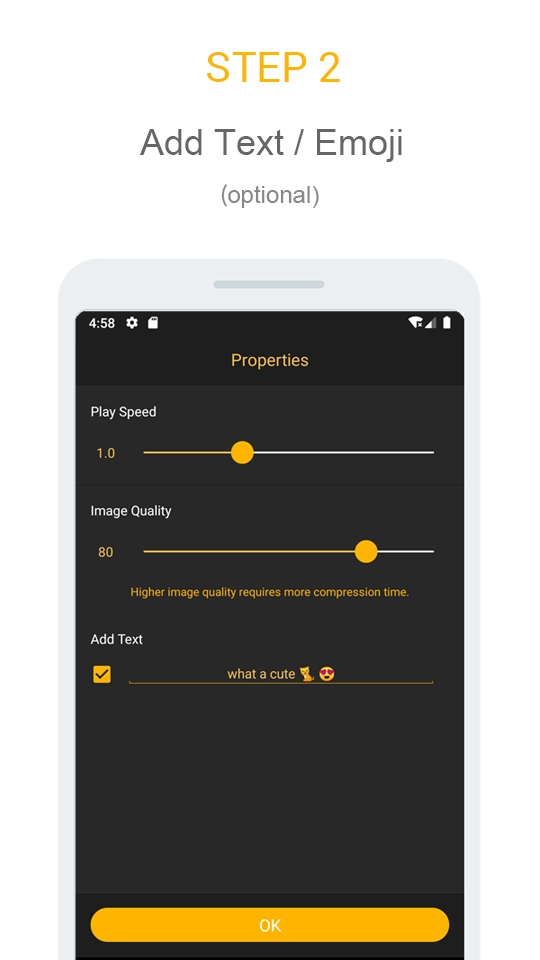 اسکرین شات 6 برنامه Gif mini: GIF Editor