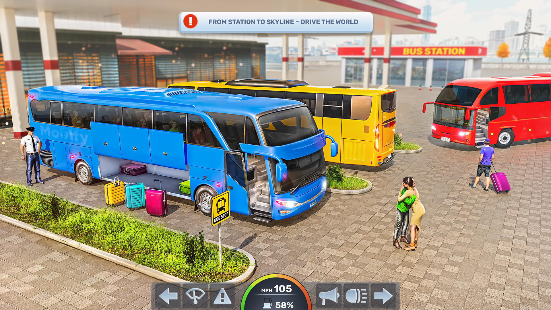 اسکرین شات 3 بازی Real Bus Simulator : My Bus 3D