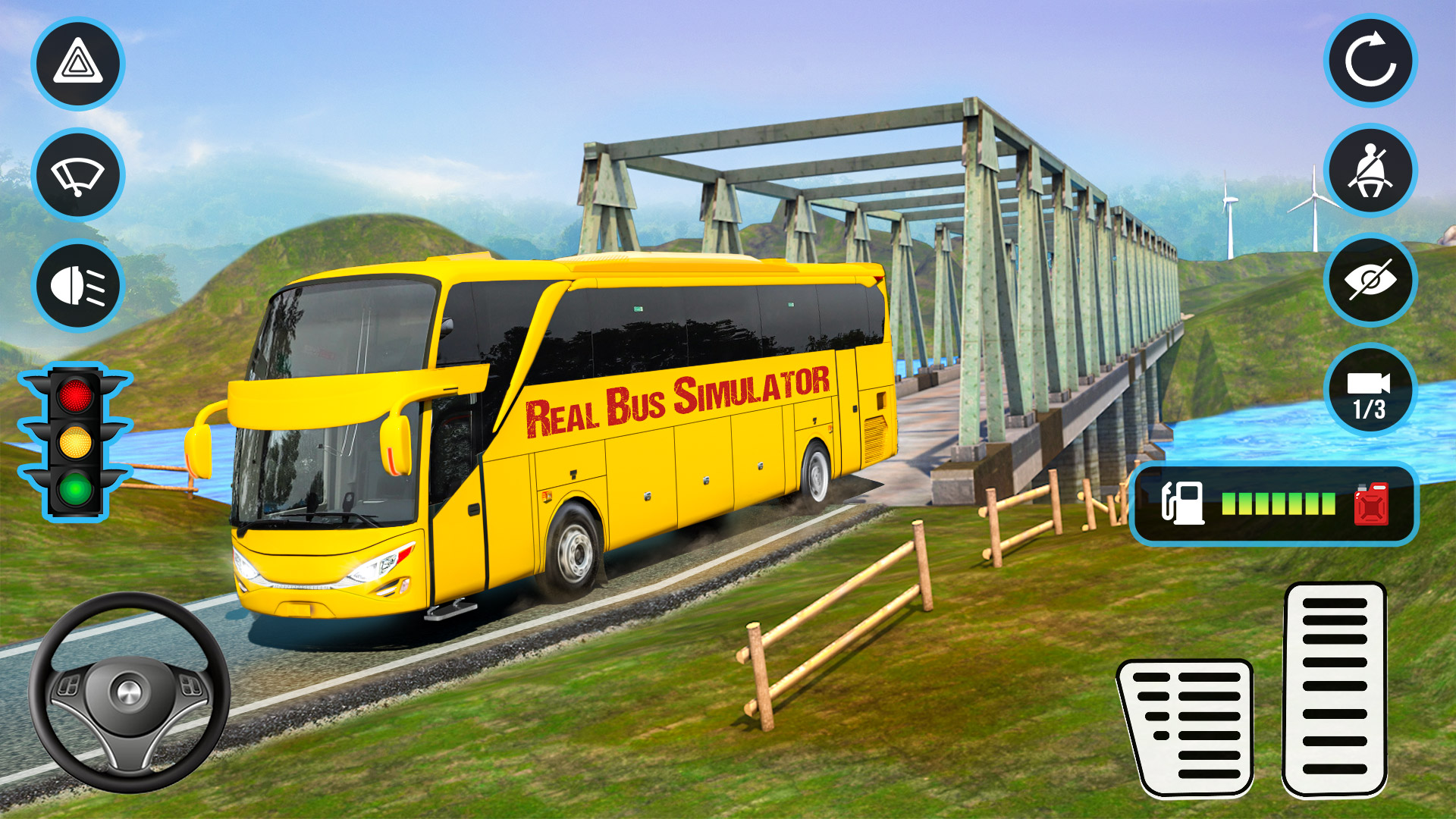 اسکرین شات 3 بازی Real Bus Simulator : My Bus 3D