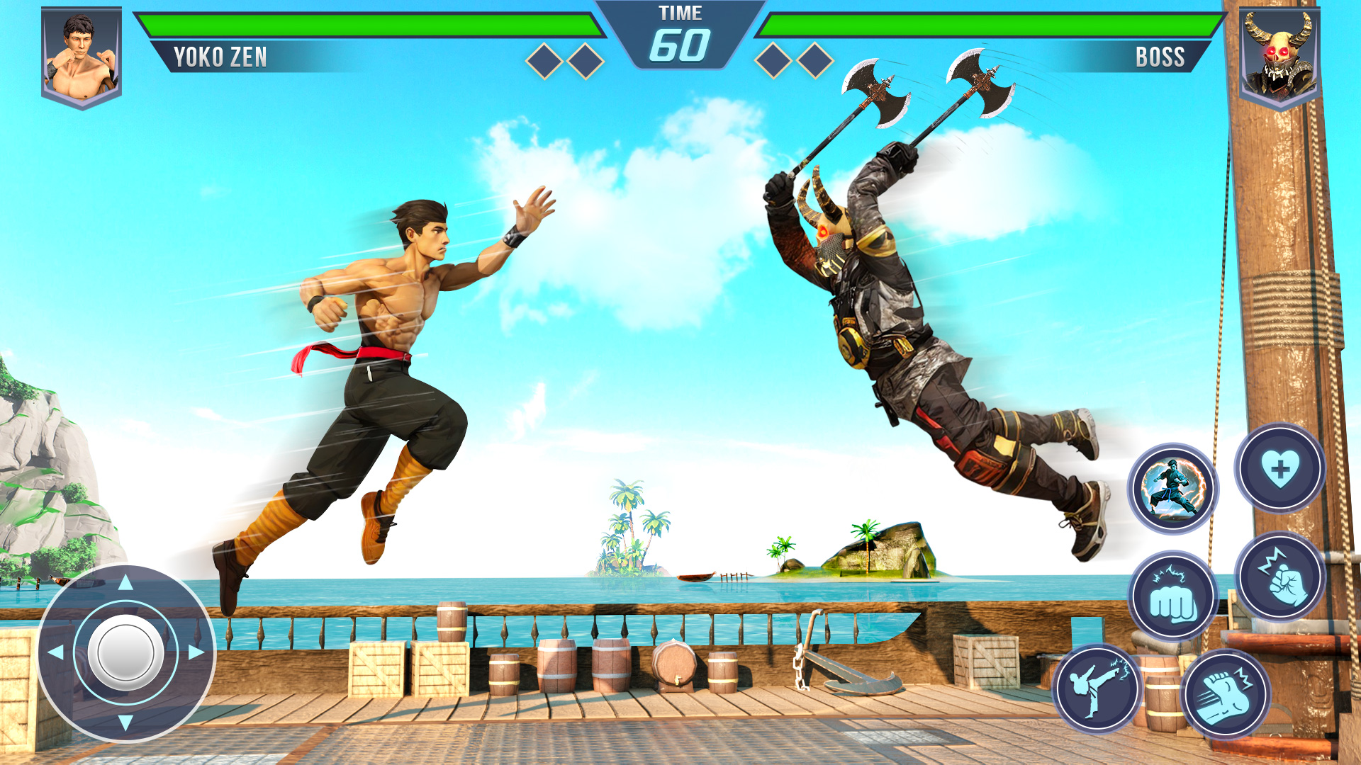 اسکرین شات 3 بازی Kung Fu Karate Boxing Games 3D