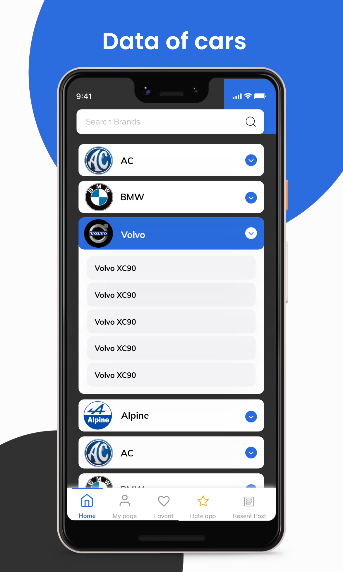 اسکرین شات 2 برنامه Data of car 2024- All cars