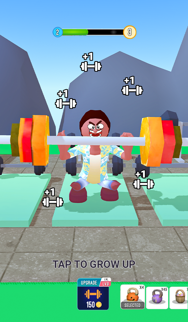 اسکرین شات 2 بازی Gym Workout Clicker: Muscle Up