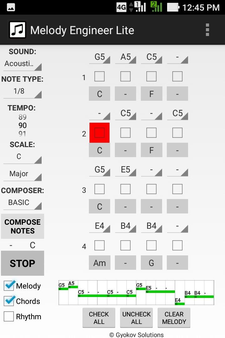 اسکرین شات 1 برنامه Melody Engineer Lite