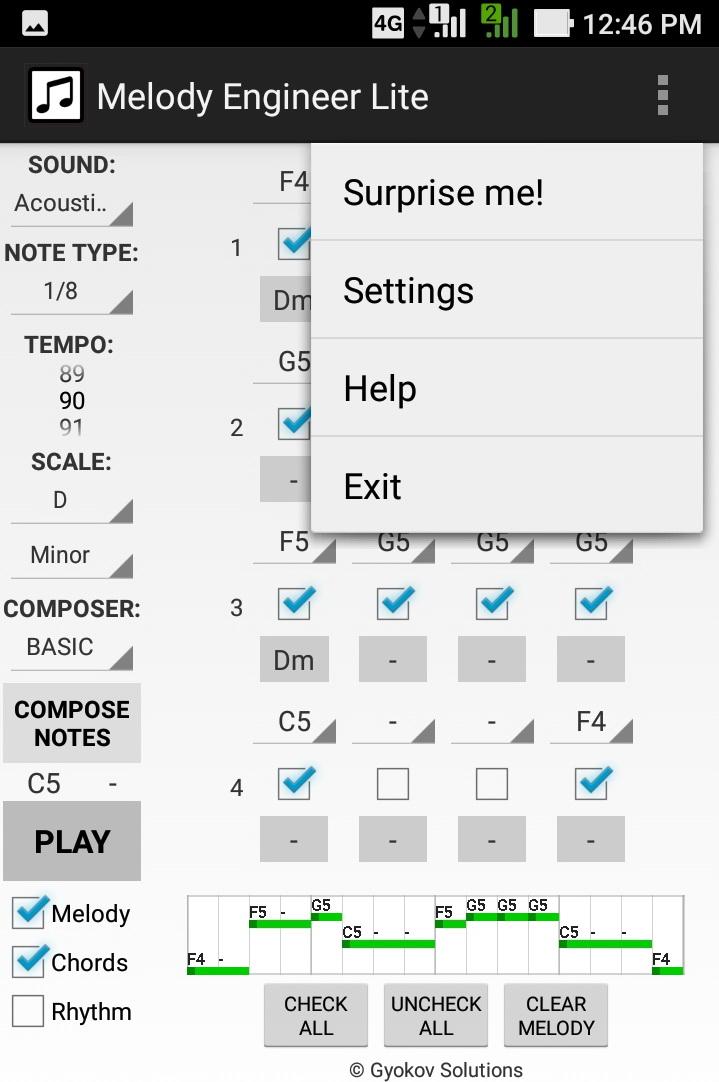 اسکرین شات 3 برنامه Melody Engineer Lite