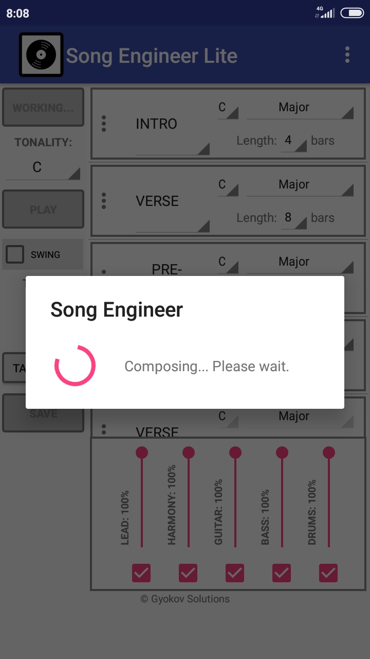 اسکرین شات 2 برنامه Song Engineer Lite