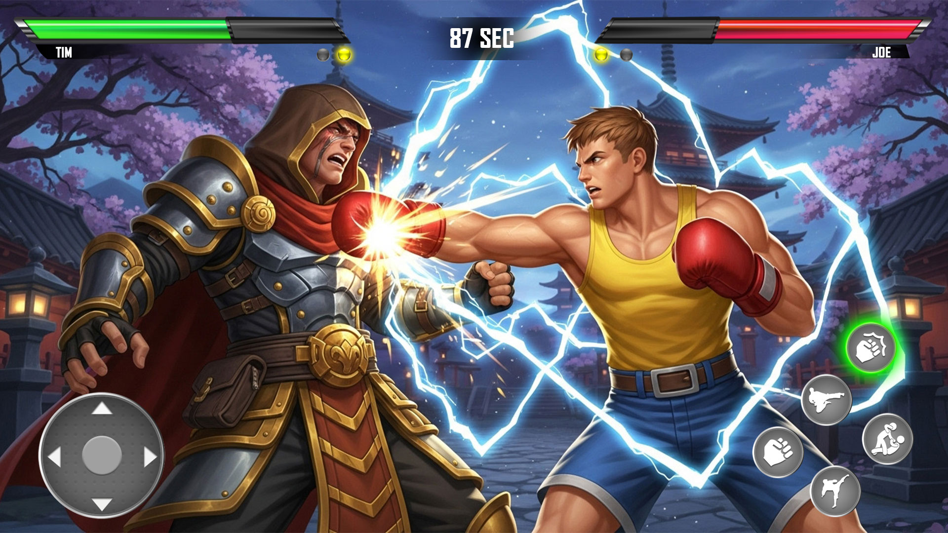 اسکرین شات 1 بازی Kung Fu karate: Fighting Games