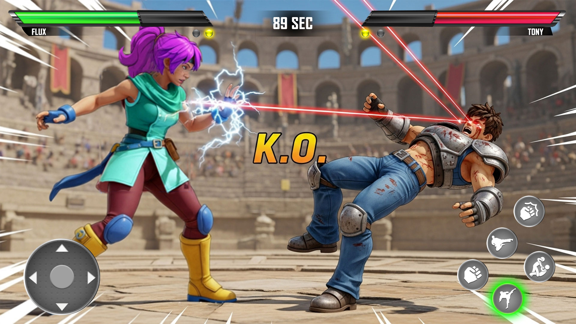 اسکرین شات 3 بازی Kung Fu karate: Fighting Games