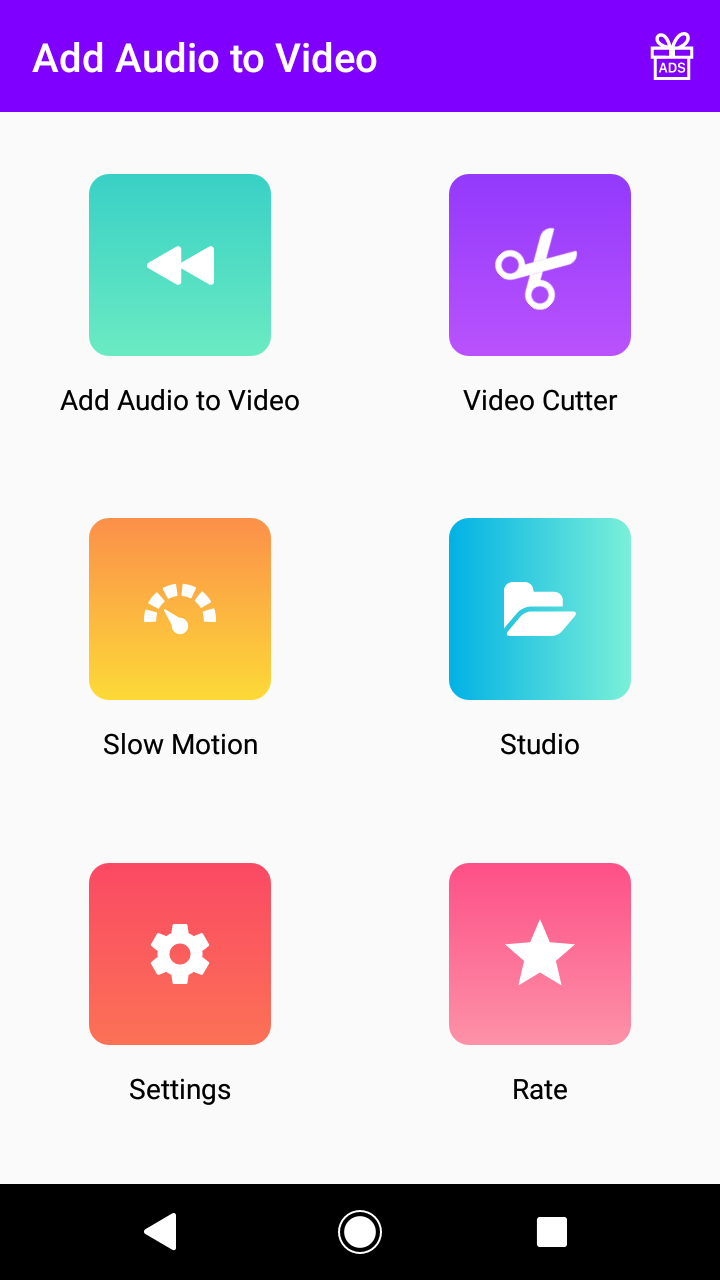 اسکرین شات 1 برنامه Add Audio to Video : Audio Video Mixer