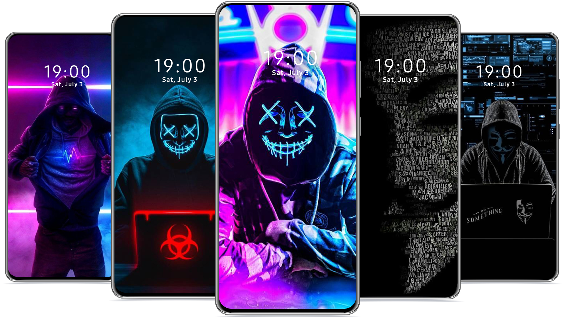 اسکرین شات 5 برنامه Hacker Wallpaper Anonymous
