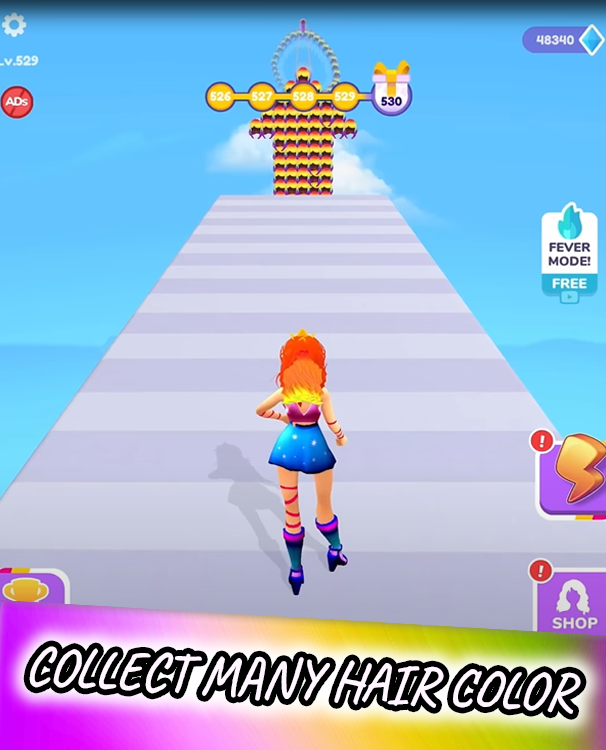 اسکرین شات 1 بازی Hair Challenge Run Game