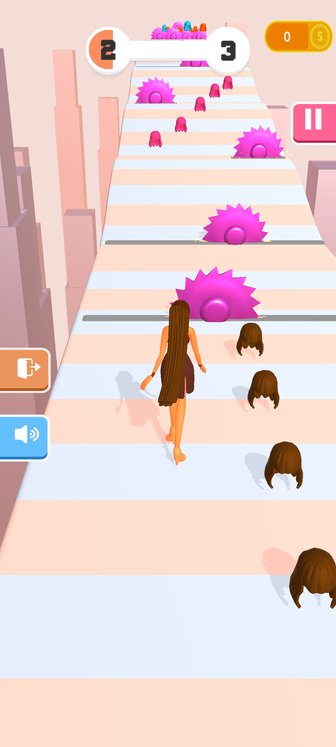 اسکرین شات 2 بازی Hair Race 3D Challenge Run