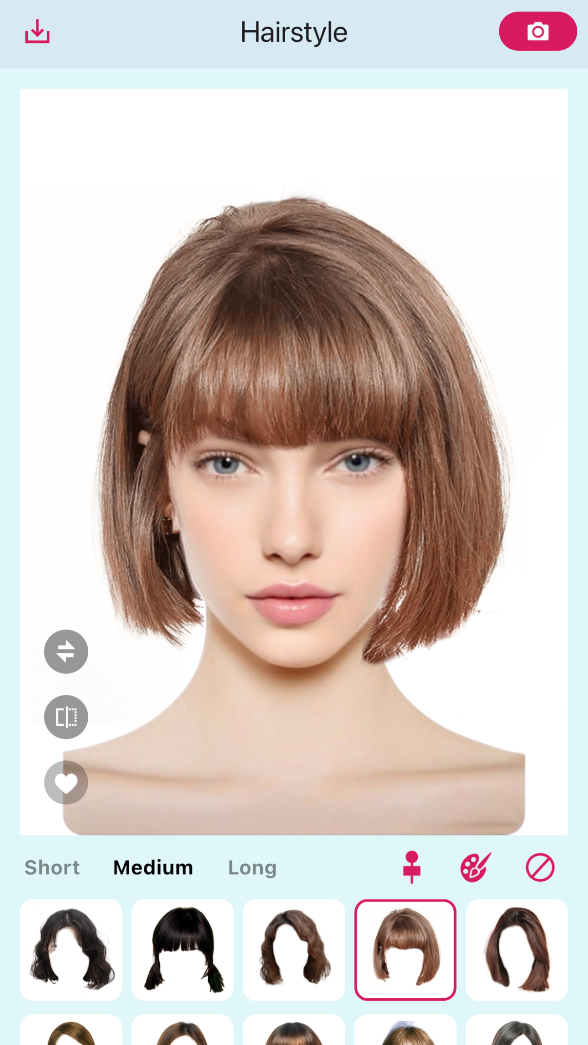 اسکرین شات 1 برنامه AI Hairstyle Try On・Bangs・Wigs