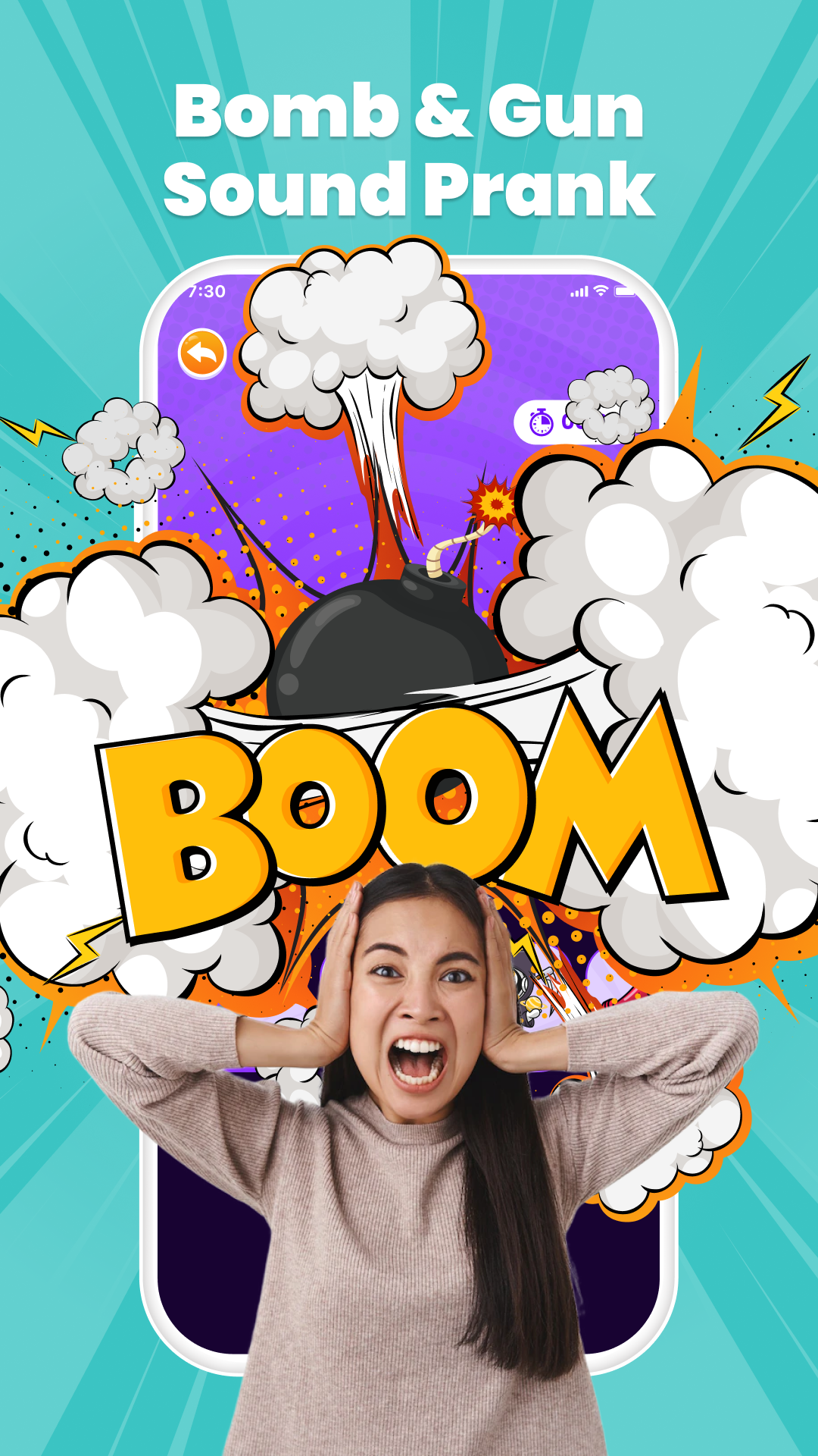 اسکرین شات 7 برنامه Cut Hair Prank - Hair Clipper