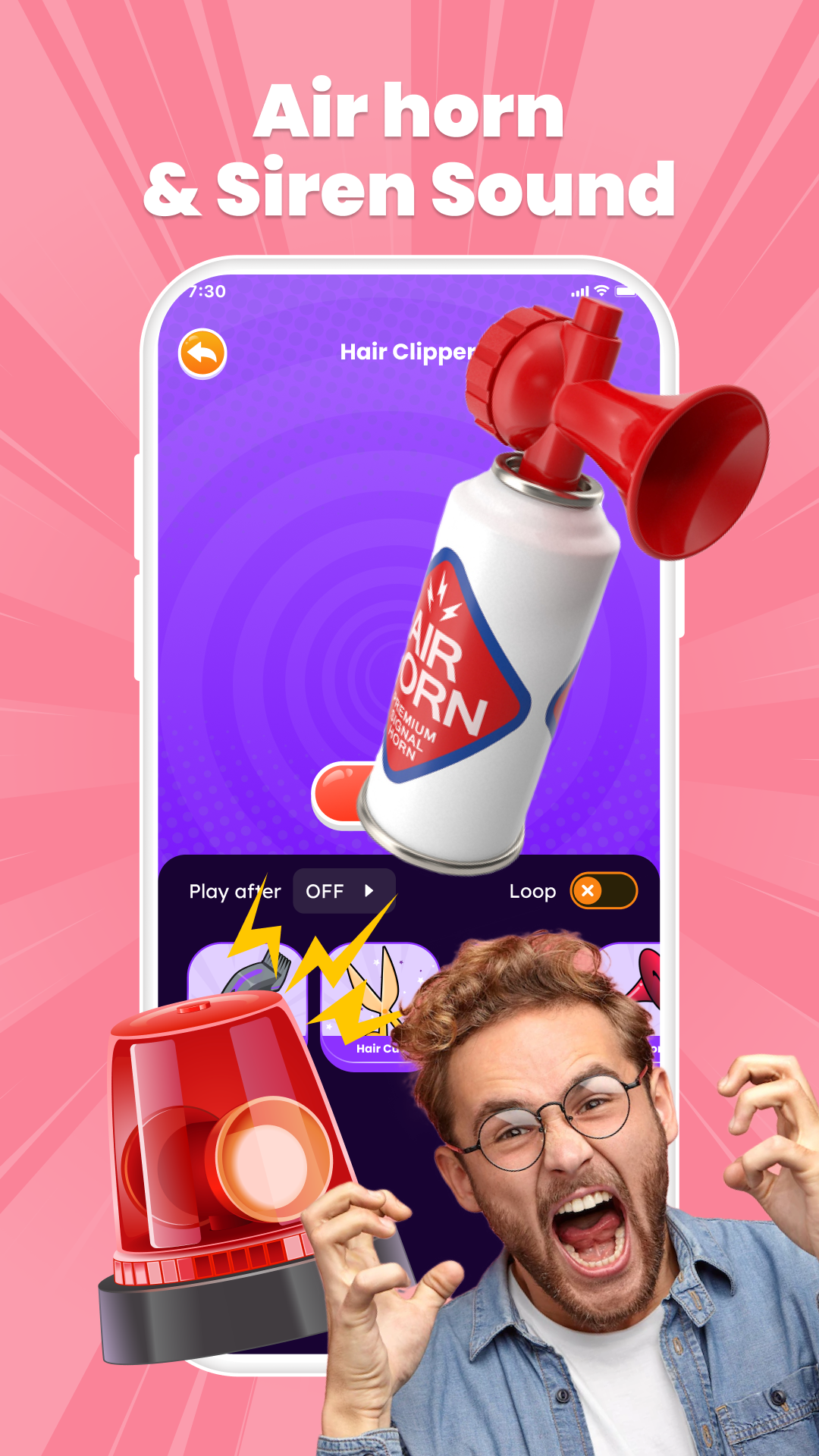 اسکرین شات 5 برنامه Haircut Prank - Hair Clipper