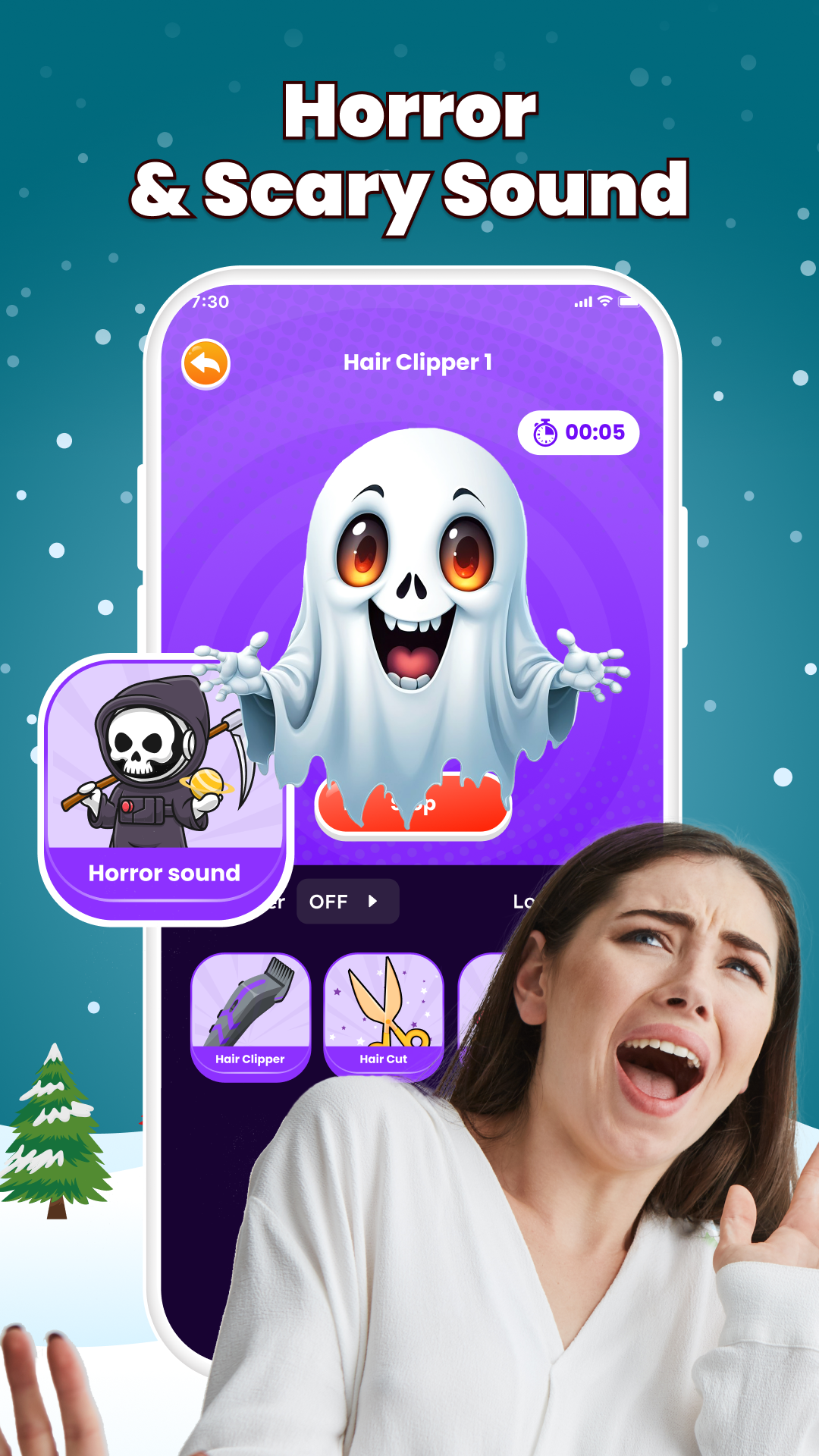 اسکرین شات 6 برنامه Haircut Prank - Hair Clipper