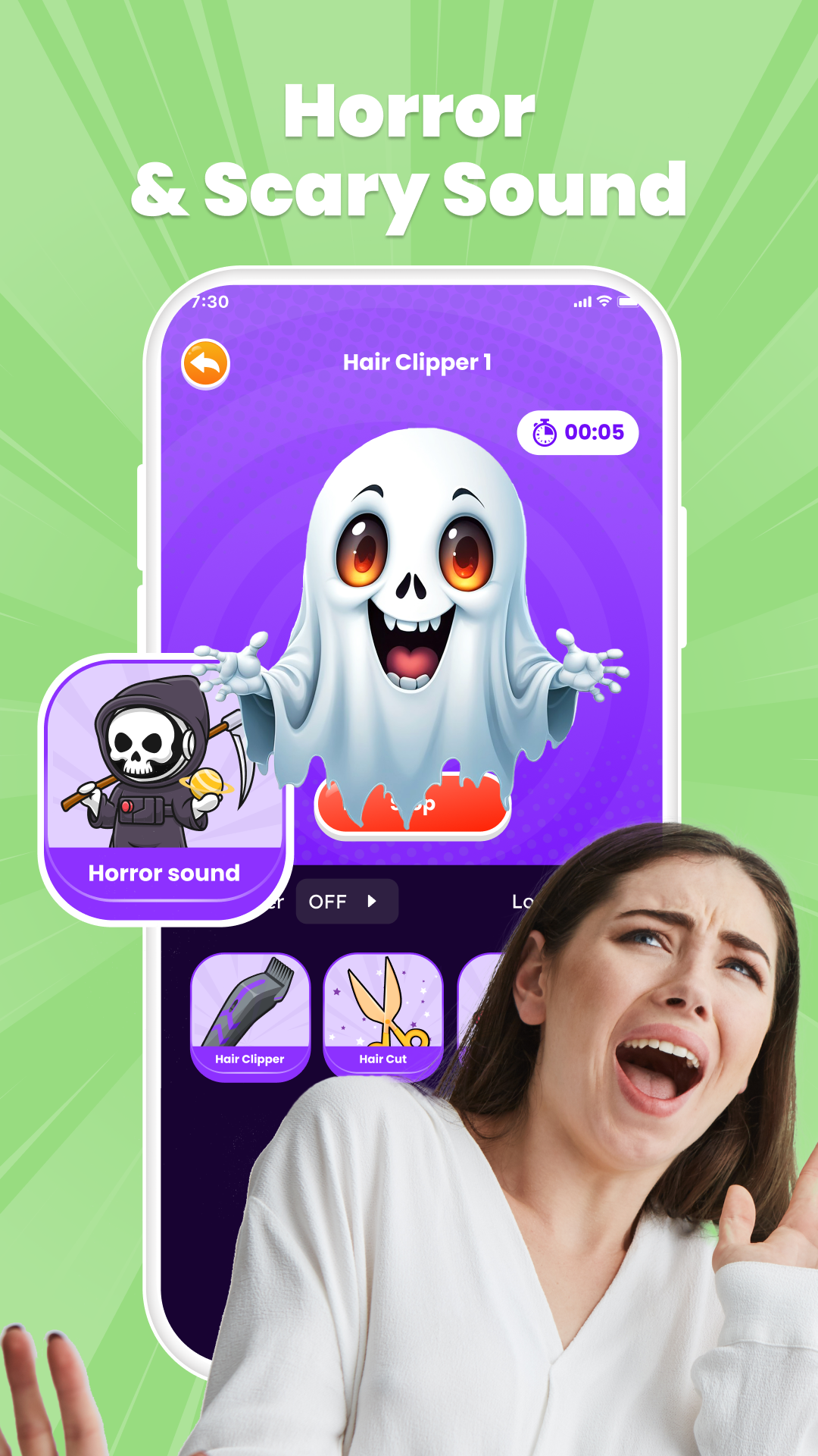 اسکرین شات 6 برنامه Haircut Prank - Hair Clipper