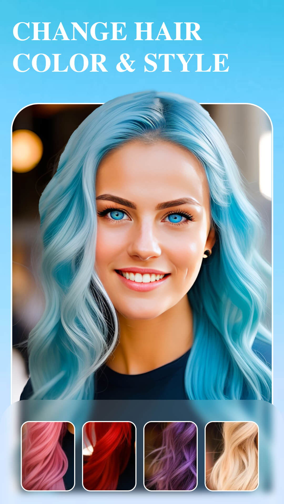 اسکرین شات 4 برنامه Hair Lab: AI hairstyle Face