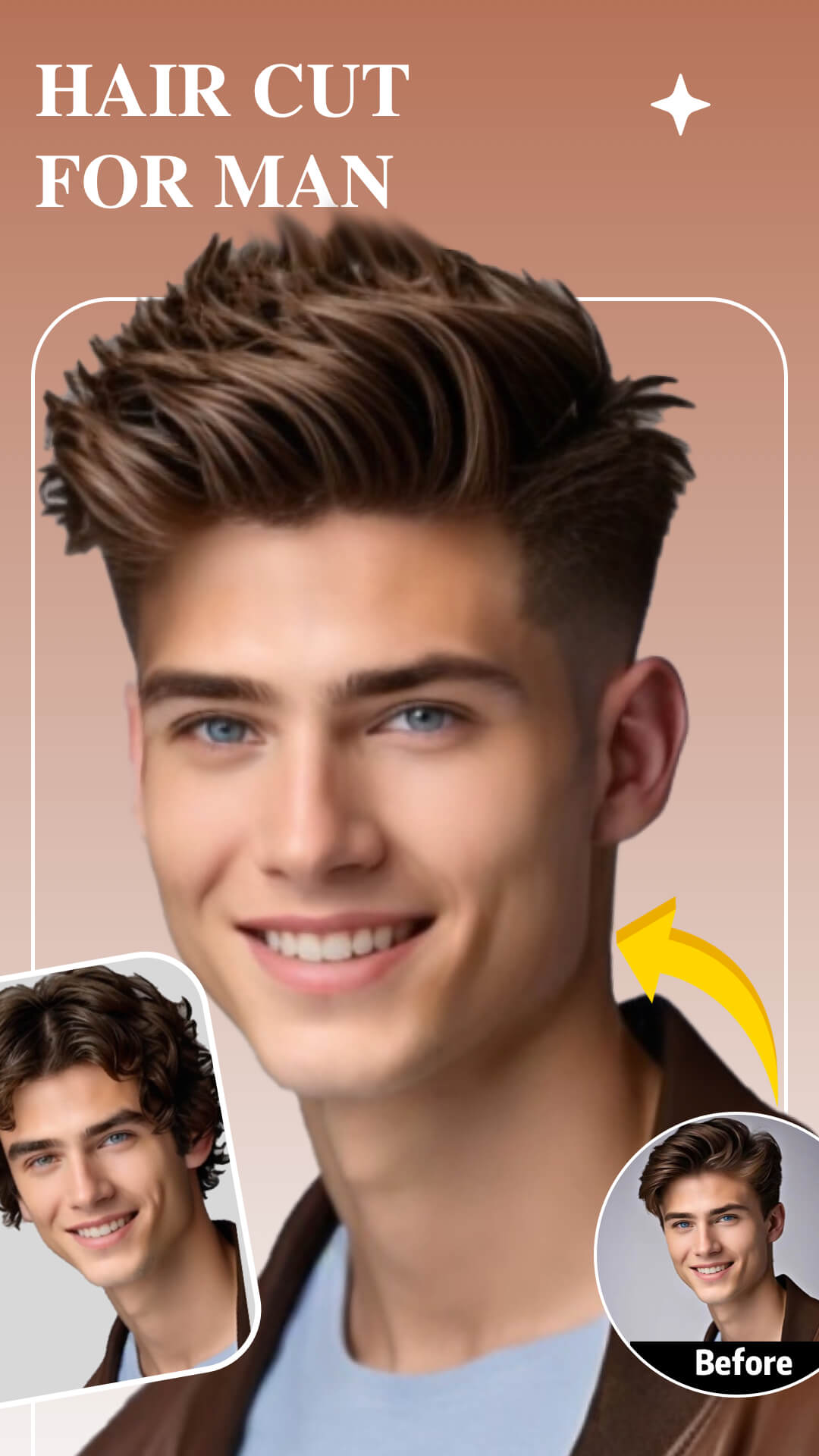 اسکرین شات 5 برنامه Hair Lab: AI hairstyle Face