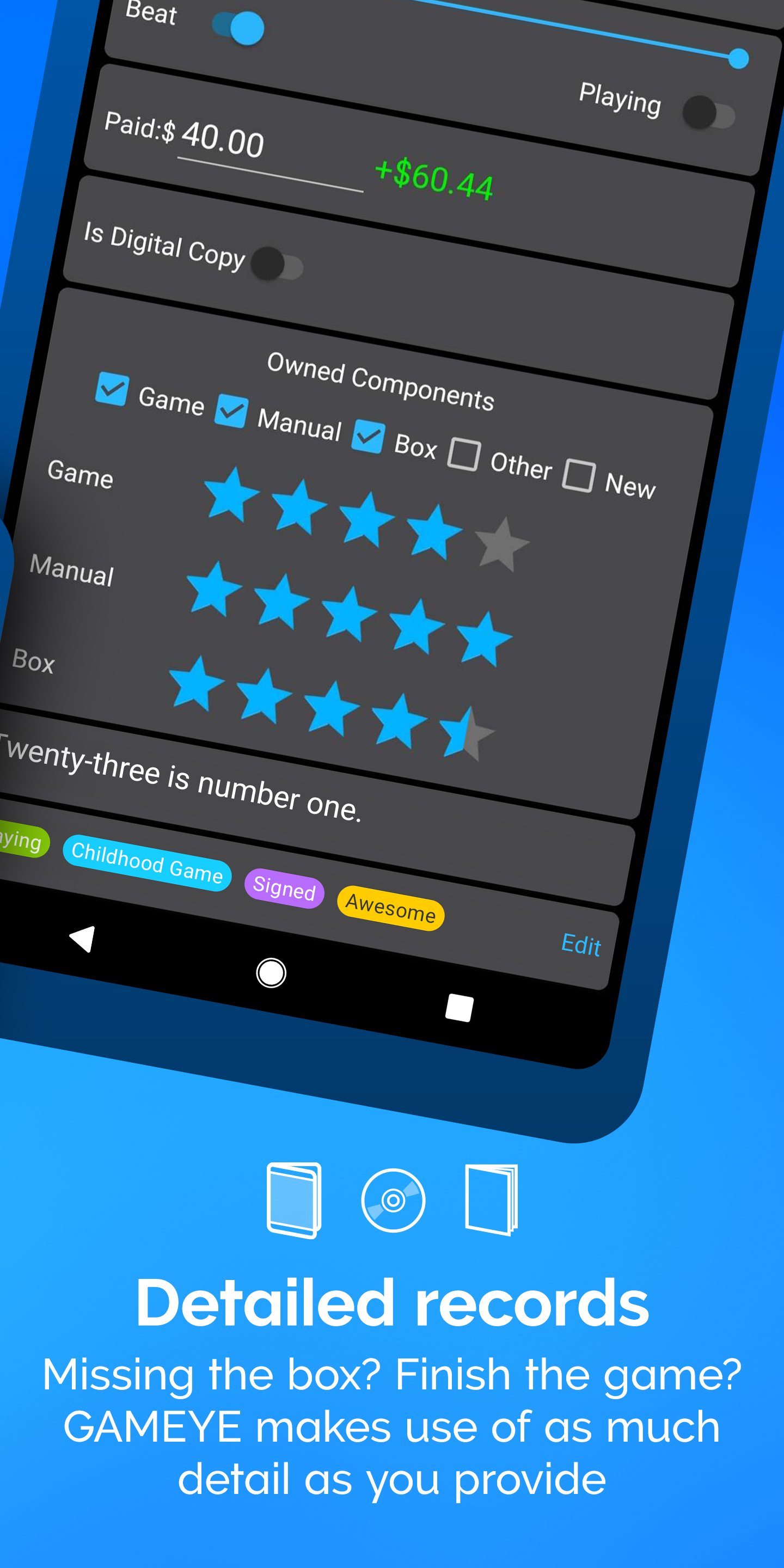 اسکرین شات 6 برنامه GAMEYE - Game & amiibo Tracker