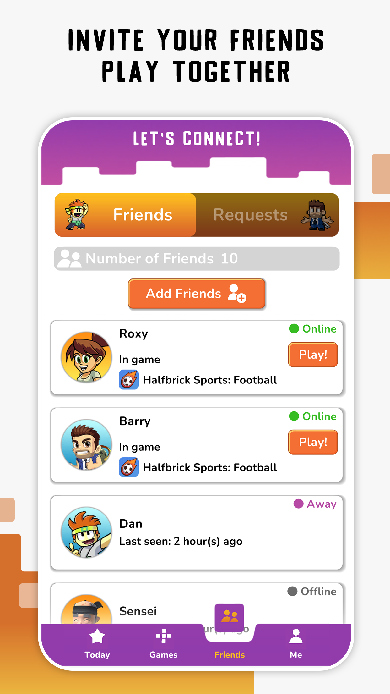 اسکرین شات 3 برنامه Halfbrick+ Games with Friends