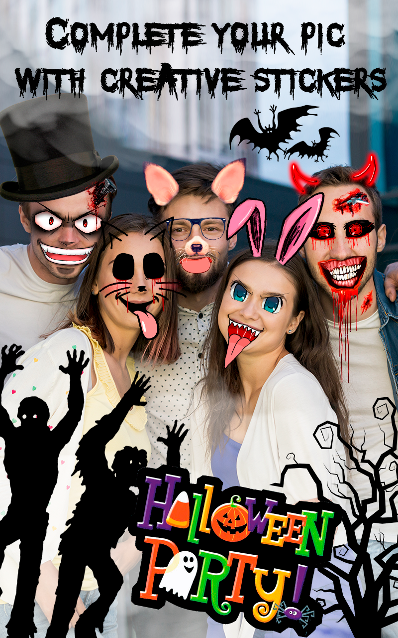 اسکرین شات 2 برنامه Halloween - Scary photo editor