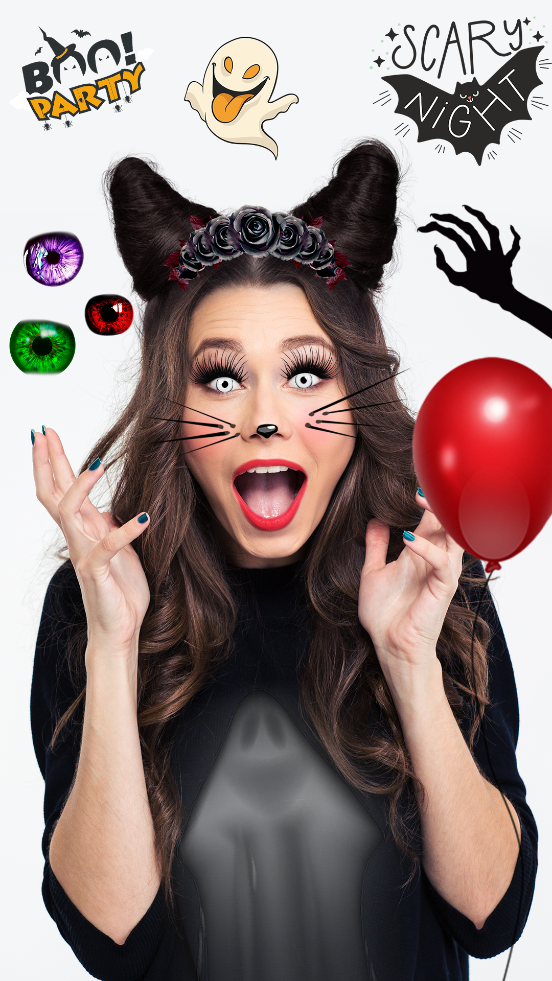 اسکرین شات 3 برنامه Halloween Filters Photo Makeup