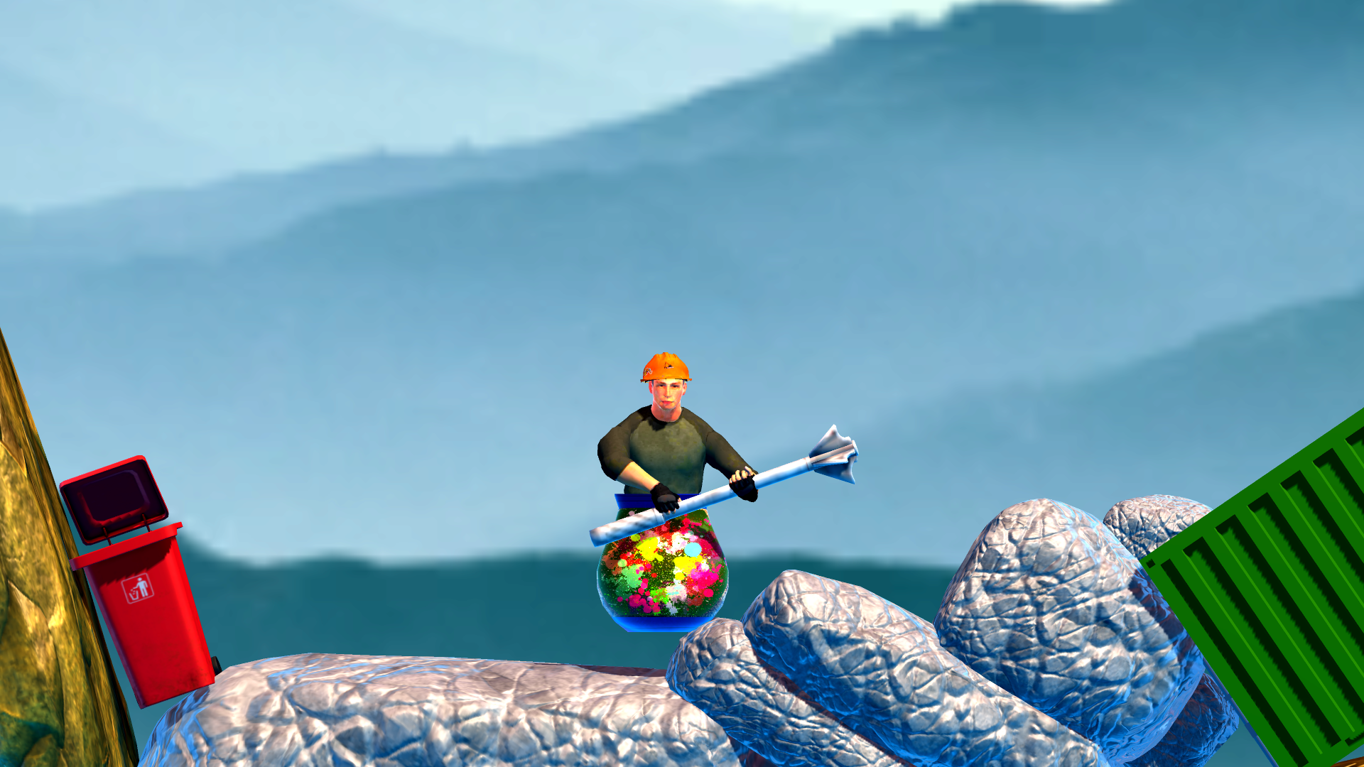 اسکرین شات 2 بازی Pot Man Hammer Man Climber 3D