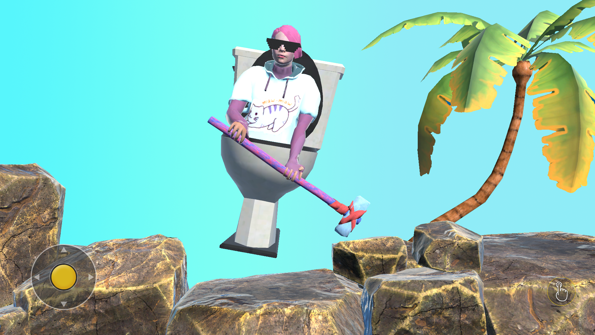 اسکرین شات 5 بازی Pot Man Hammer Man Climber 3D