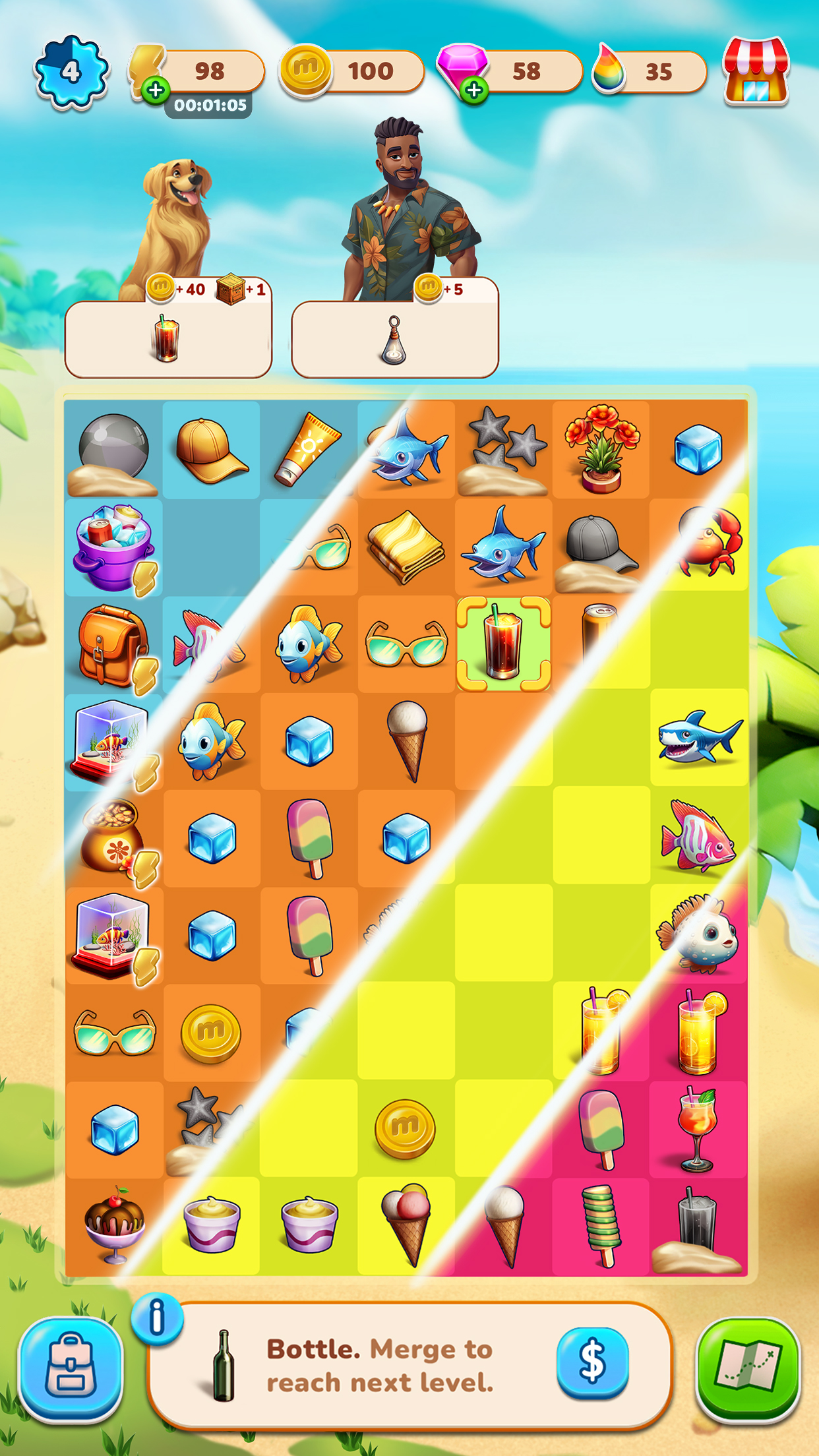 اسکرین شات 7 بازی Summer Love: Merge & Story