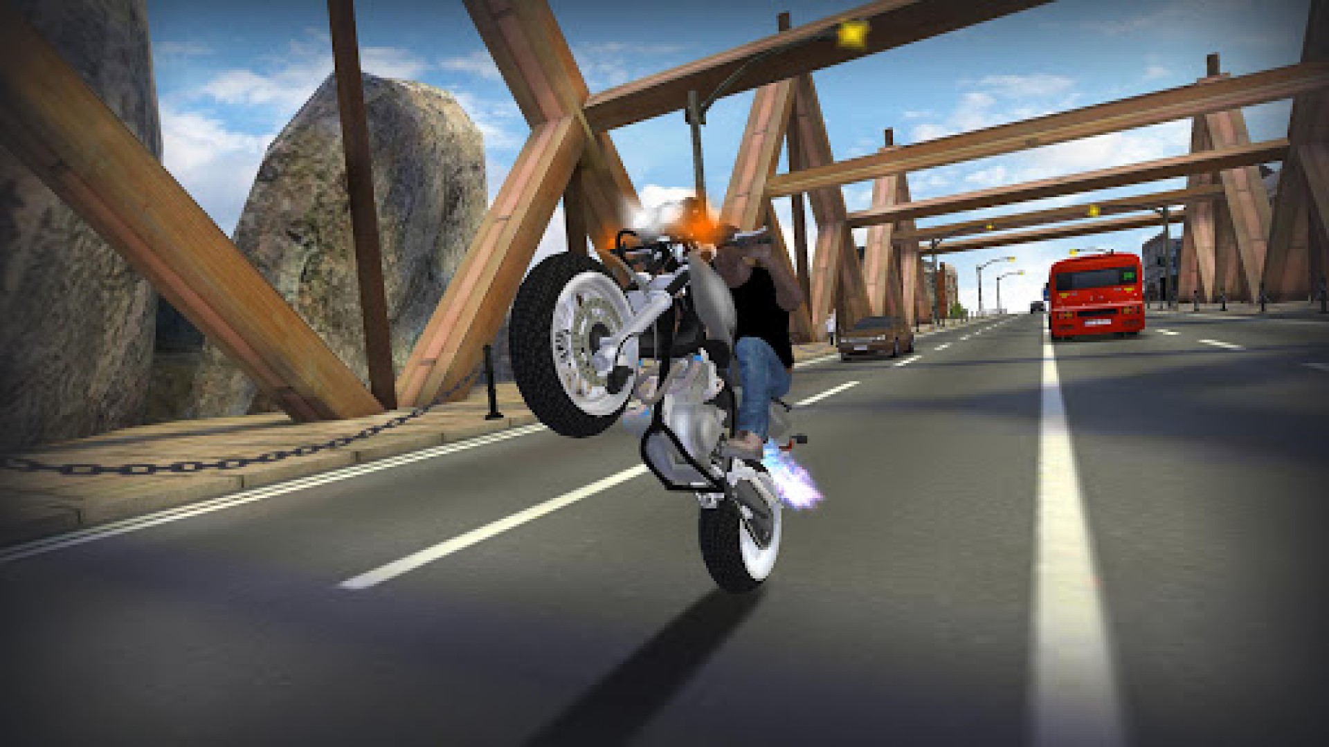 اسکرین شات 3 بازی Moto Racing Club: Highway Ride