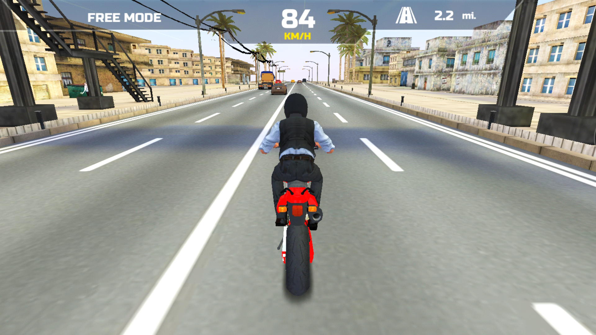 اسکرین شات 6 بازی Moto Racing Club: Highway Ride