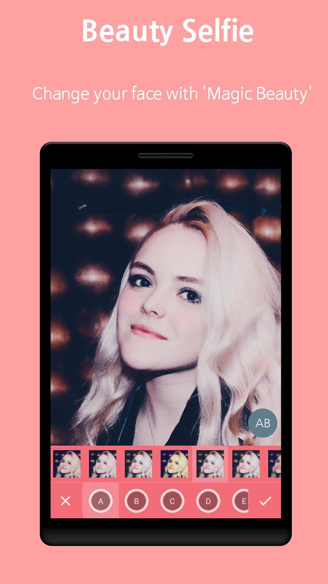 اسکرین شات 2 برنامه Beauty Selfie - Photo Editor