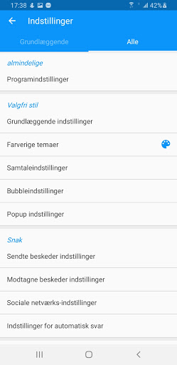 اسکرین شات 4 برنامه Handcent Next SMS Danish Language pack