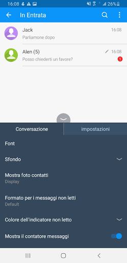 اسکرین شات 3 برنامه Handcent SMS Italian Language pack