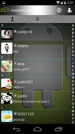 اسکرین شات 7 برنامه Handcent 6 Skin Android