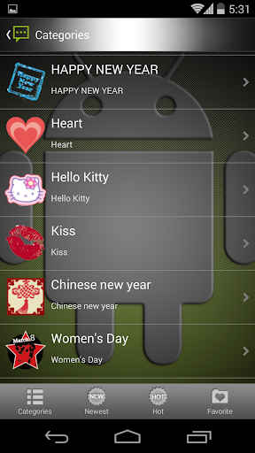 اسکرین شات 6 برنامه Handcent 6 Skin Android