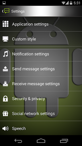 اسکرین شات 4 برنامه Handcent 6 Skin Android
