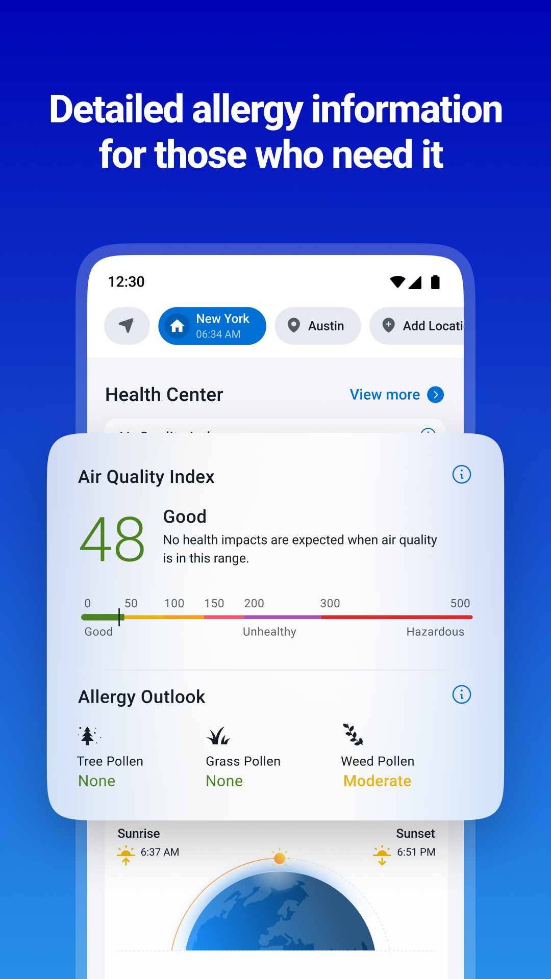 اسکرین شات 4 برنامه 1Weather: Forecast & Radar