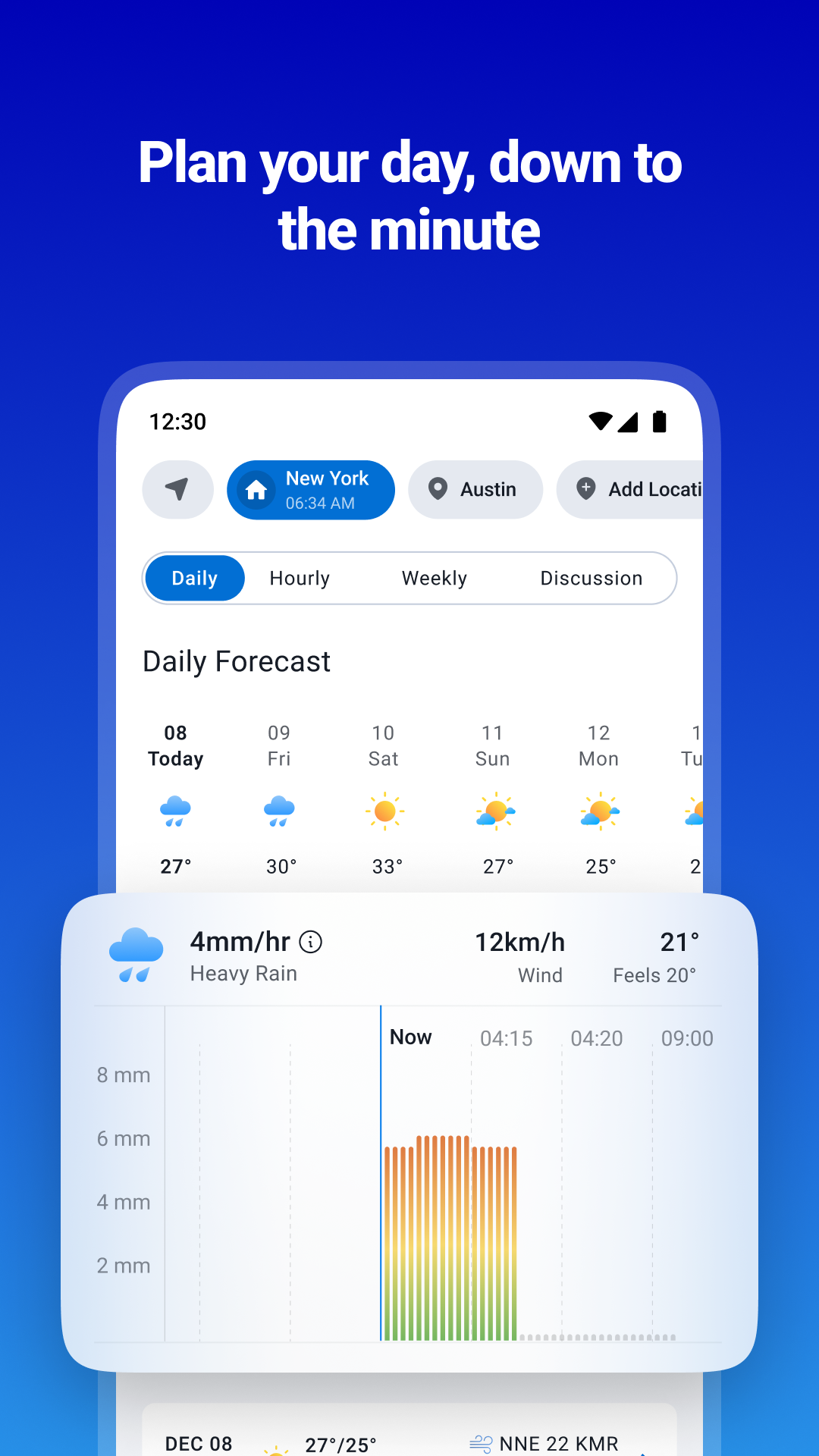 اسکرین شات 2 برنامه 1Weather: Forecast & Radar
