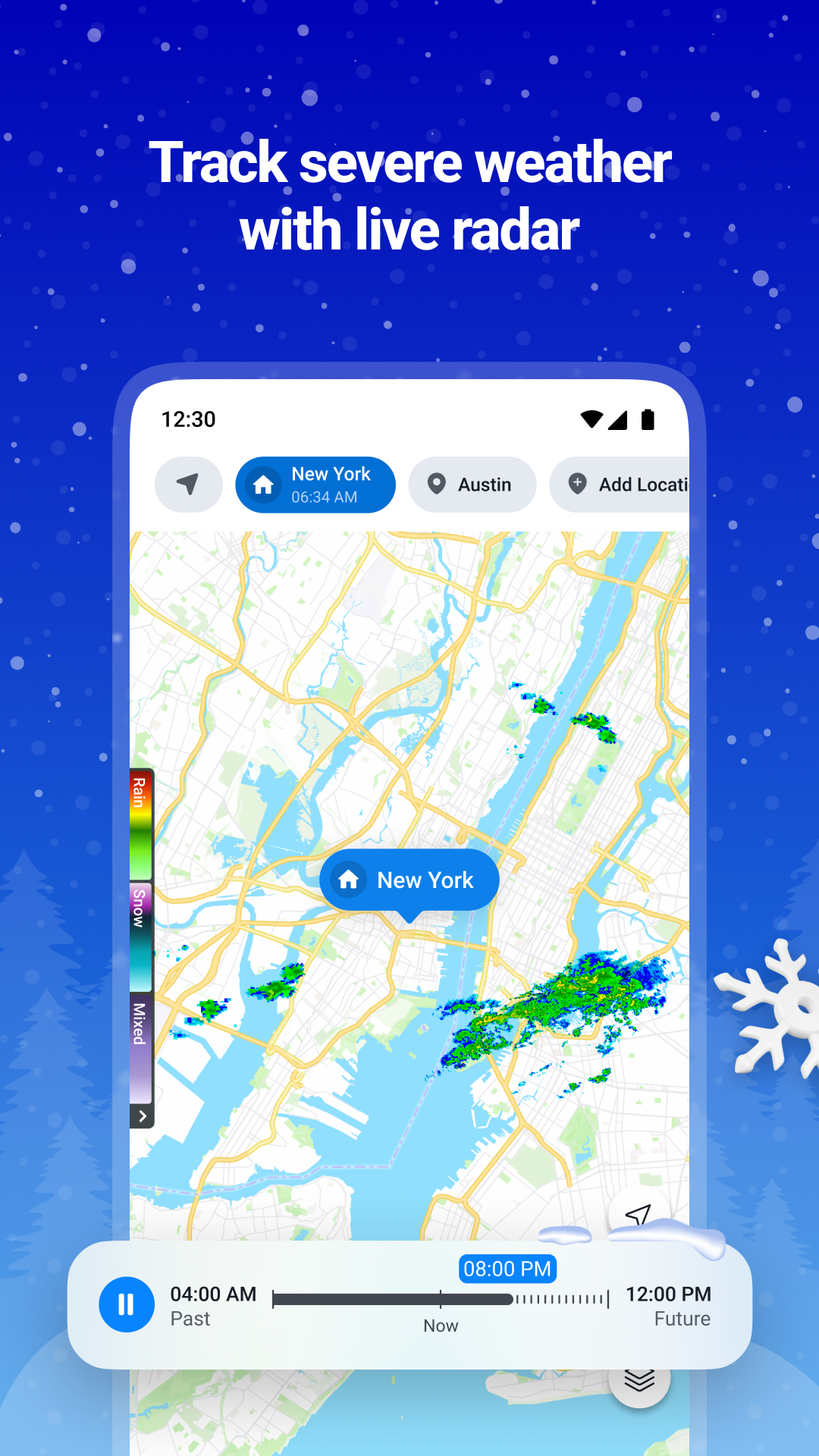 اسکرین شات 3 برنامه 1Weather: Forecast & Radar