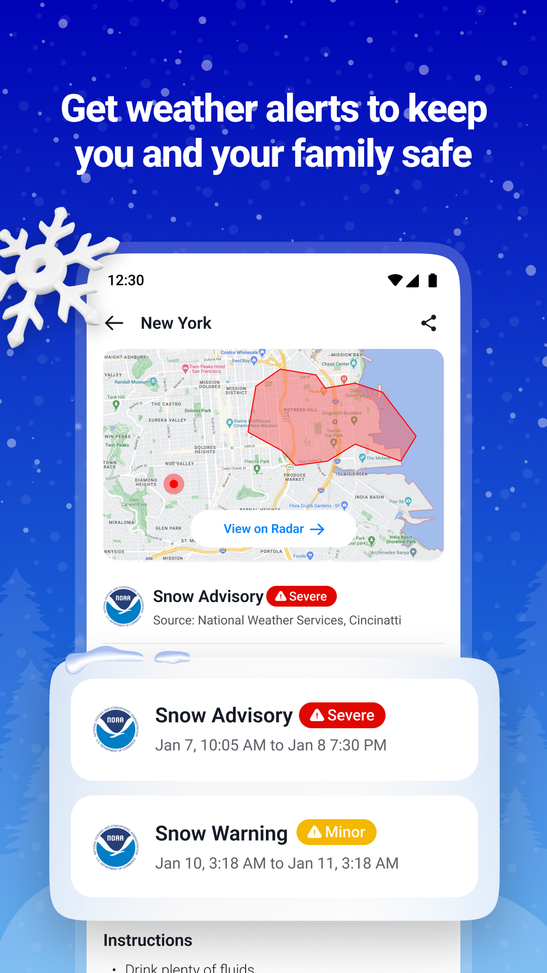 اسکرین شات 5 برنامه 1Weather: Forecast & Radar
