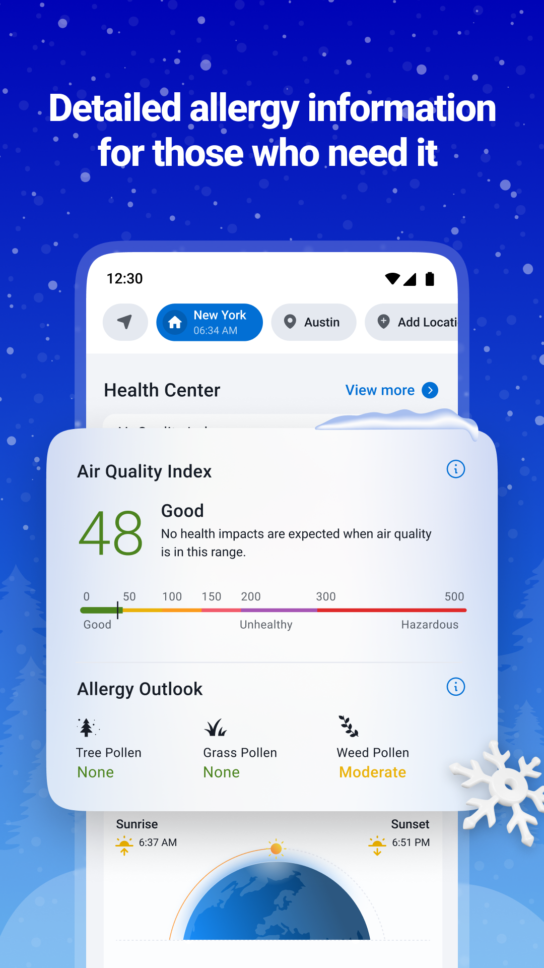اسکرین شات 5 برنامه 1Weather: Forecast & Radar