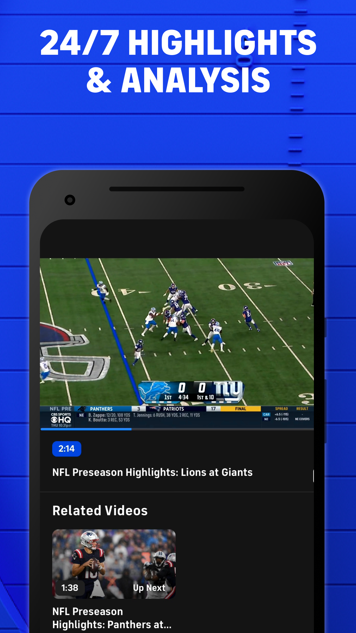 اسکرین شات 5 برنامه CBS Sports App: Scores & News