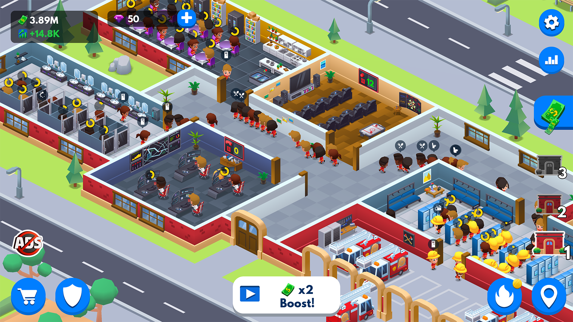 اسکرین شات 6 بازی Idle Firefighter Tycoon