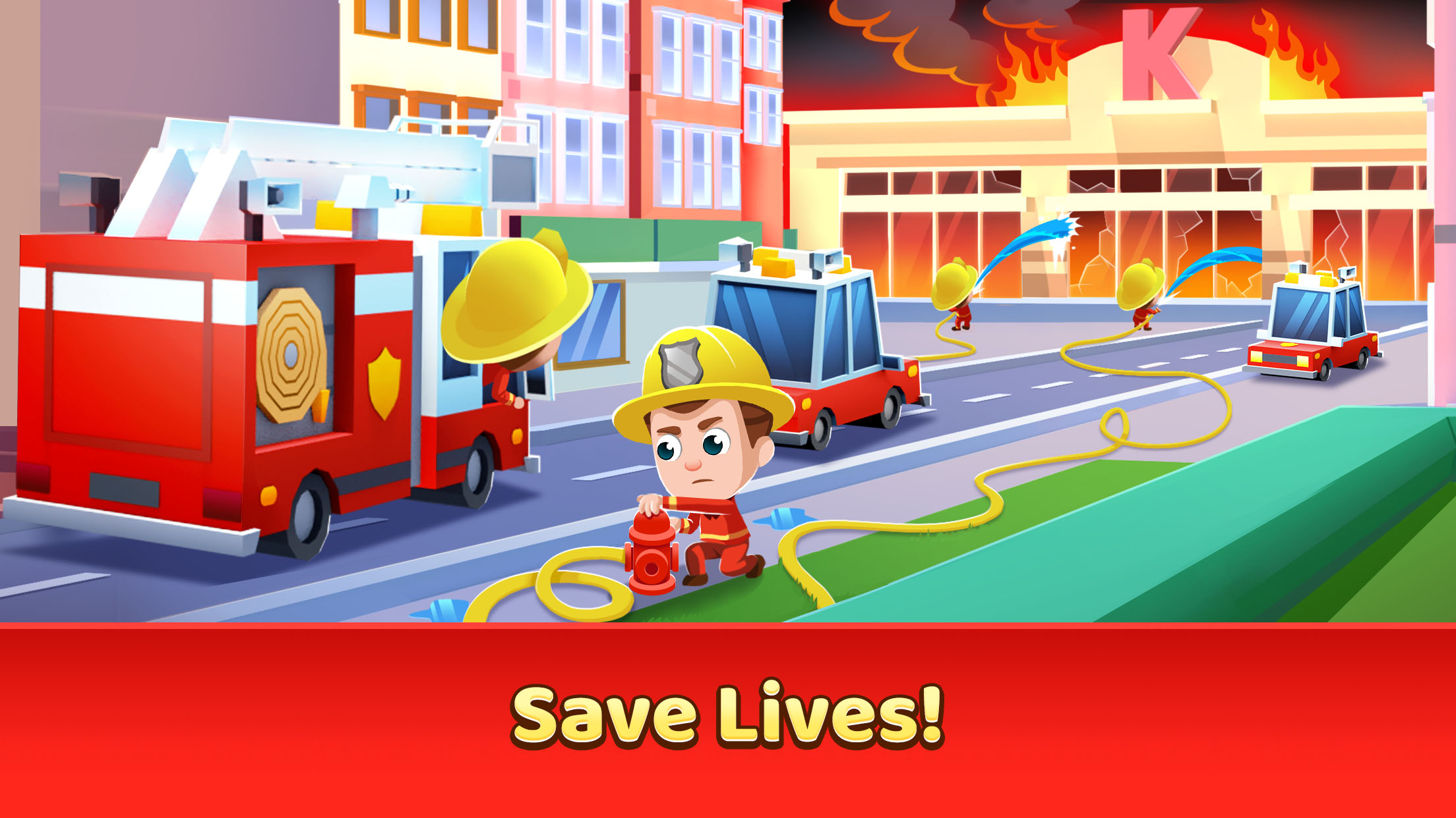 اسکرین شات 3 بازی Idle Firefighter Tycoon