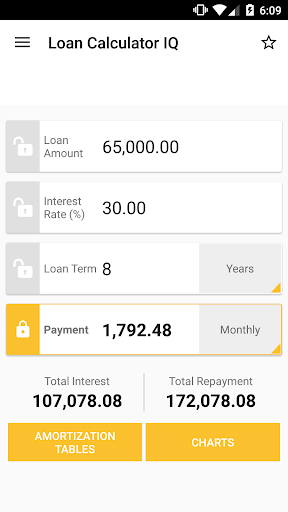 اسکرین شات 1 برنامه Loan Calculator IQ