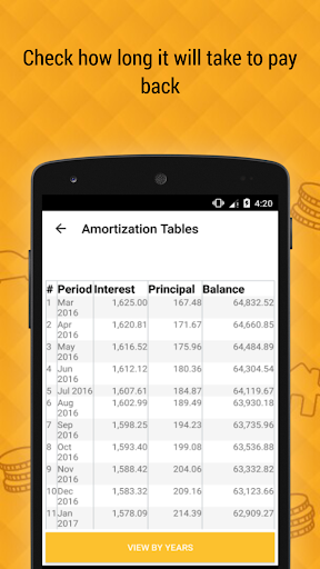 اسکرین شات 6 برنامه Loan Calculator IQ